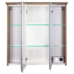 Clearance Wohnen LED Bad-Spiegelschrank in Touchwood - Dadros
