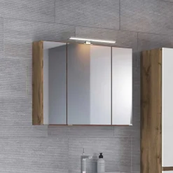 Discount Wohnen LED Licht Spiegelschrank mit 3D Effekt - Athrin