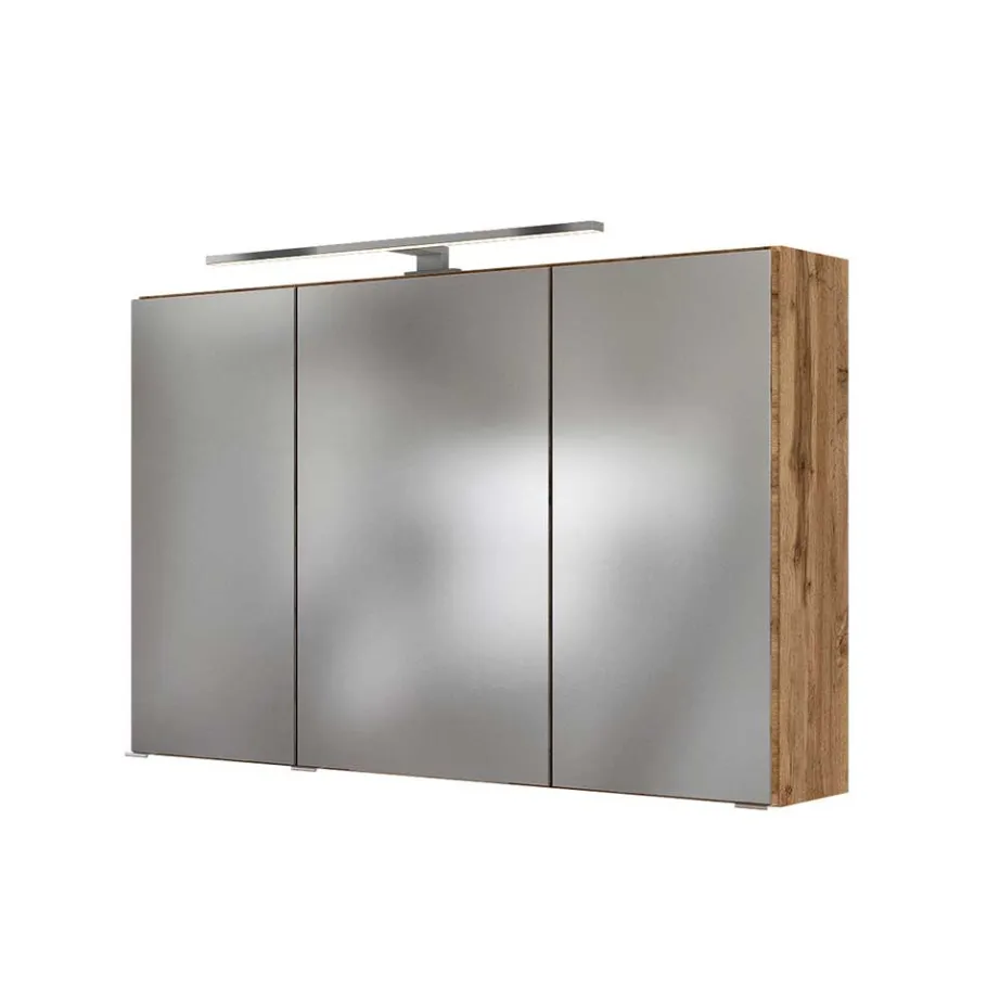 Discount Wohnen LED Licht Spiegelschrank mit 3D Effekt - Athrin