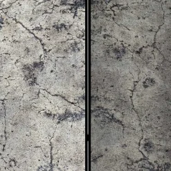 Discount Wohnen Leinwand Paravent in Steinoptik Grau - Contessa