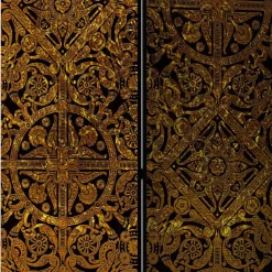 Wohnen Leinwand Paravent Keltische Ornamente - Graziello