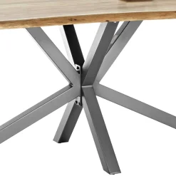 New Wohnen Live Edge Akazie Esstisch mit Spider Gestell - Harukivo