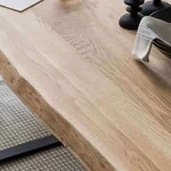 Sale Wohnen Live Edge Eichentisch mit U-Beinen - Mosca