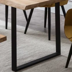 Sale Wohnen Live Edge Eichentisch mit U-Beinen - Mosca