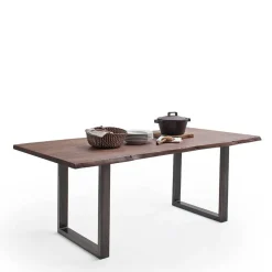 Sale Wohnen Live Edge Tisch aus Akazie in Walnuss Braun - Sibiuta