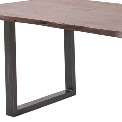 Sale Wohnen Live Edge Tisch aus Akazie in Walnuss Braun - Sibiuta