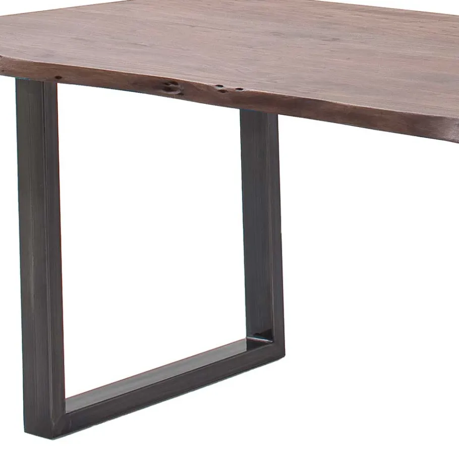 Sale Wohnen Live Edge Tisch aus Akazie in Walnuss Braun - Sibiuta