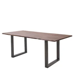 New Wohnen Living Edge Tisch aus Akazie in Walnuss Braun - Esimane