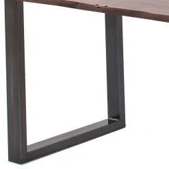 New Wohnen Living Edge Tisch aus Akazie in Walnuss Braun - Esimane