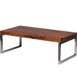 Outlet Wohnen Loft Design Couchtisch Jimena mit Holz und Metall