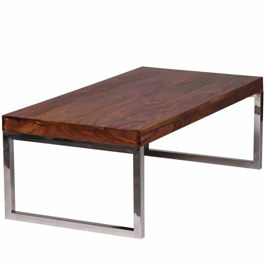 Outlet Wohnen Loft Design Couchtisch Jimena mit Holz und Metall
