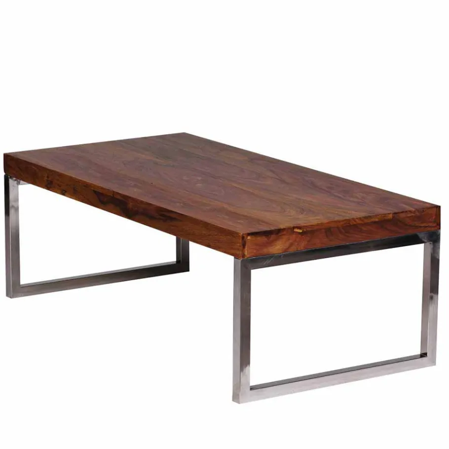 Outlet Wohnen Loft Design Couchtisch Jimena mit Holz und Metall