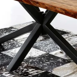 Clearance Wohnen Loft Design Tisch aus mehrfarbigen Recyclingholz - Leviza