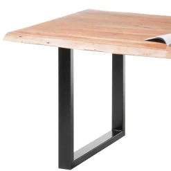 Best Wohnen Loft Esszimmertisch mit Bügelgestell Schwarz - Ludias