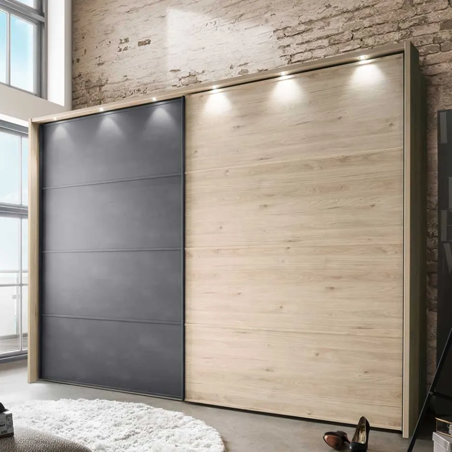 Wohnen Loft Style Schlafzimmer komplett - Licruva (vierteilig)