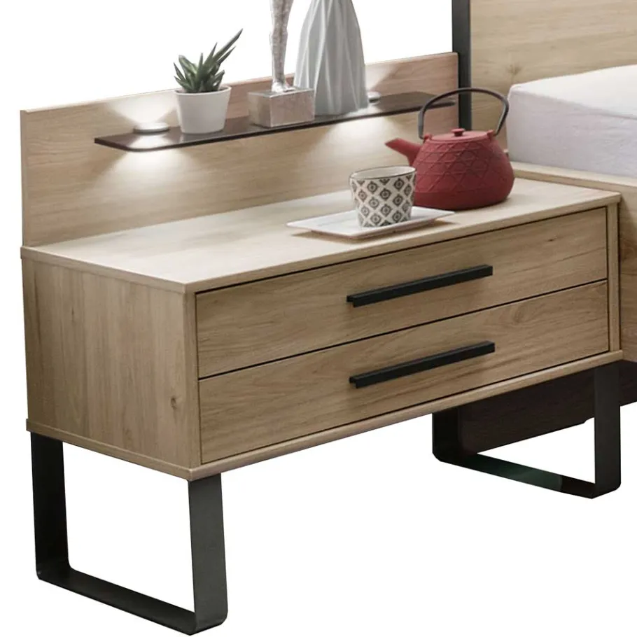 Wohnen Loft Style Schlafzimmer komplett - Licruva (vierteilig)