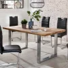 Online Wohnen Loft Tisch Nestore aus Eiche und Edelstahl