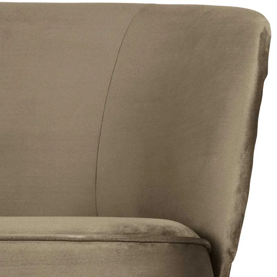 Best Wohnen Lounge Couch in Khaki mit Schwarz - Cuba