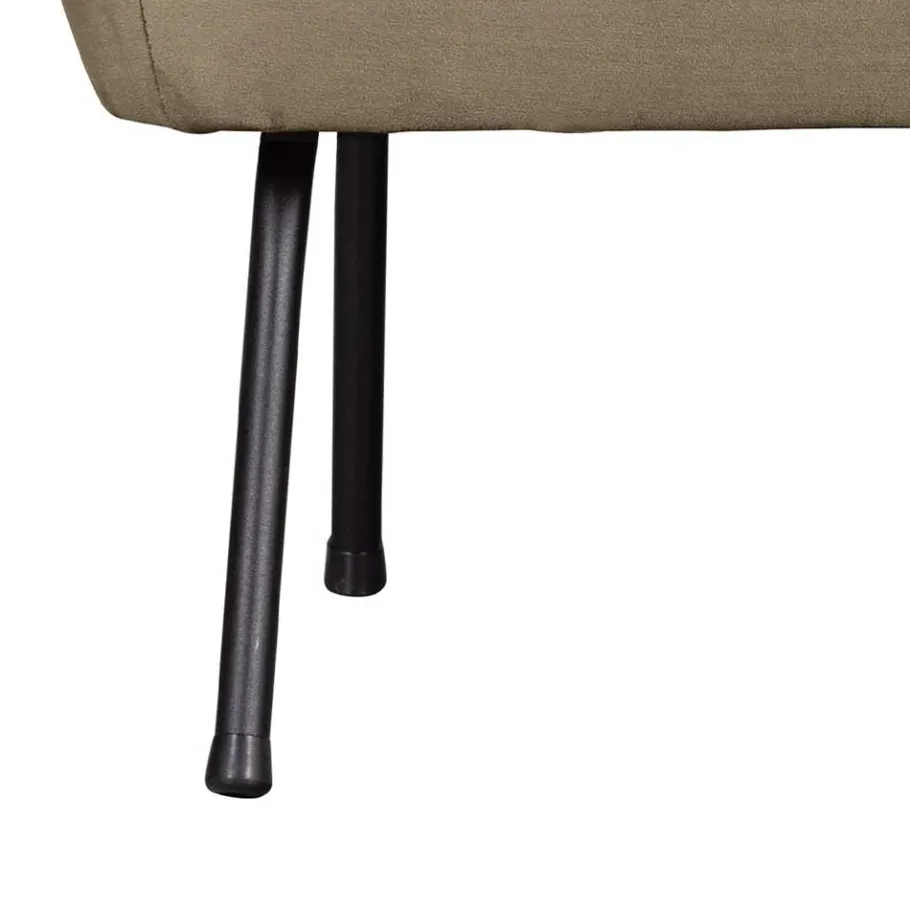 Best Wohnen Lounge Couch in Khaki mit Schwarz - Cuba
