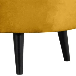 Best Wohnen Lounge Einsitzer aus Samt Ocker - Olav