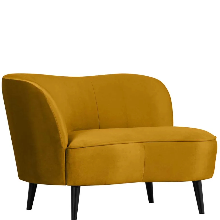 Best Wohnen Lounge Einsitzer aus Samt Ocker - Olav