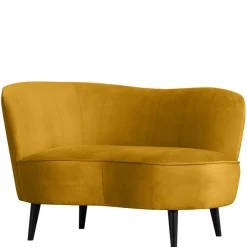 Best Wohnen Lounge Einsitzer aus Samt Ocker - Olav