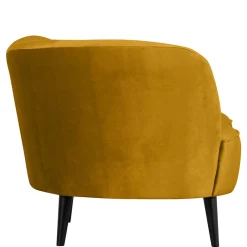 Best Wohnen Lounge Einsitzer aus Samt Ocker - Olav