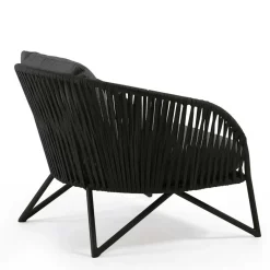 Clearance Wohnen Lounge Sessel aus Kordel Geflecht & Stahl - Magona