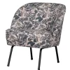 Best Wohnen Lounge Sessel aus Samt mit floralem Dessin - Rosco