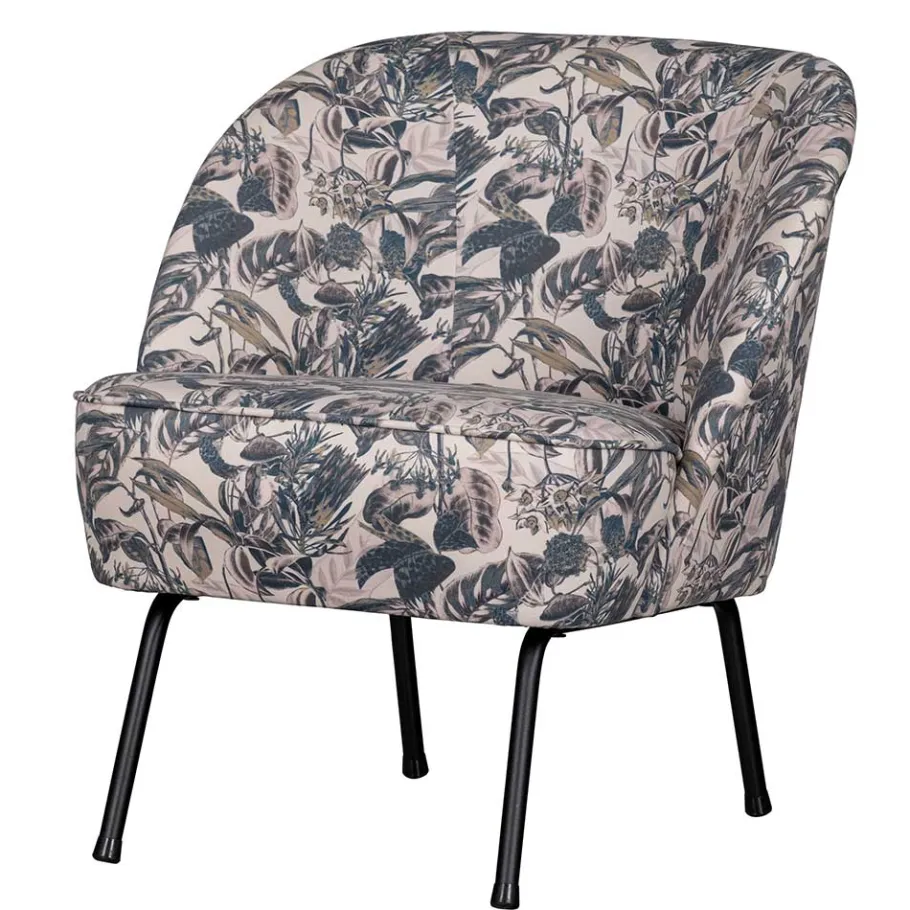 Best Wohnen Lounge Sessel aus Samt mit floralem Dessin - Rosco