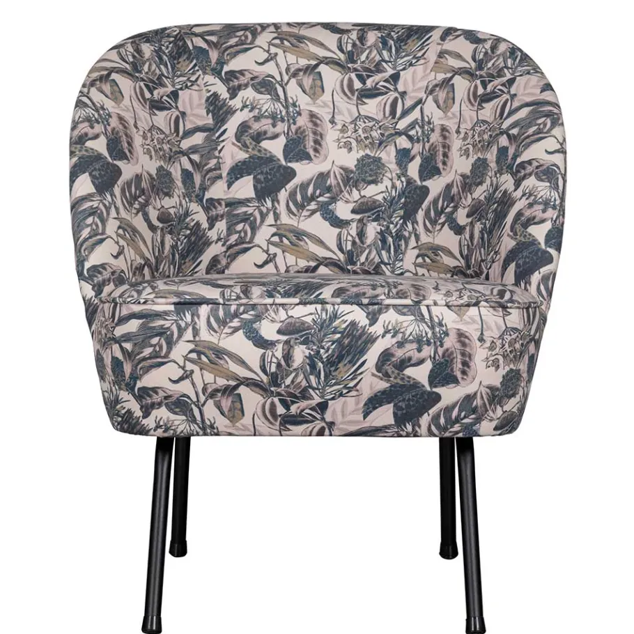 Best Wohnen Lounge Sessel aus Samt mit floralem Dessin - Rosco