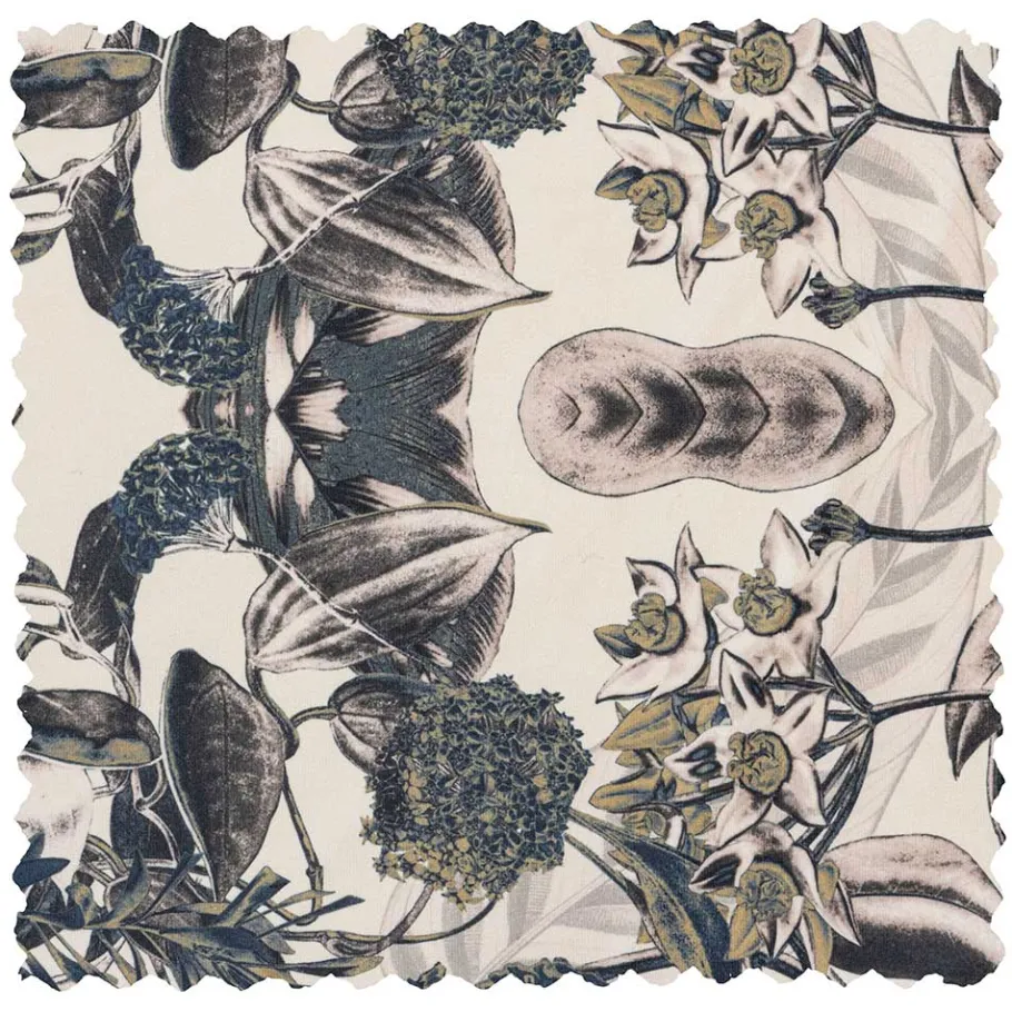 Best Wohnen Lounge Sessel aus Samt mit floralem Dessin - Rosco