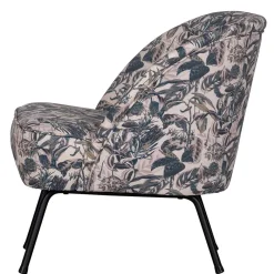 Best Wohnen Lounge Sessel aus Samt mit floralem Dessin - Rosco