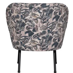 Best Wohnen Lounge Sessel aus Samt mit floralem Dessin - Rosco