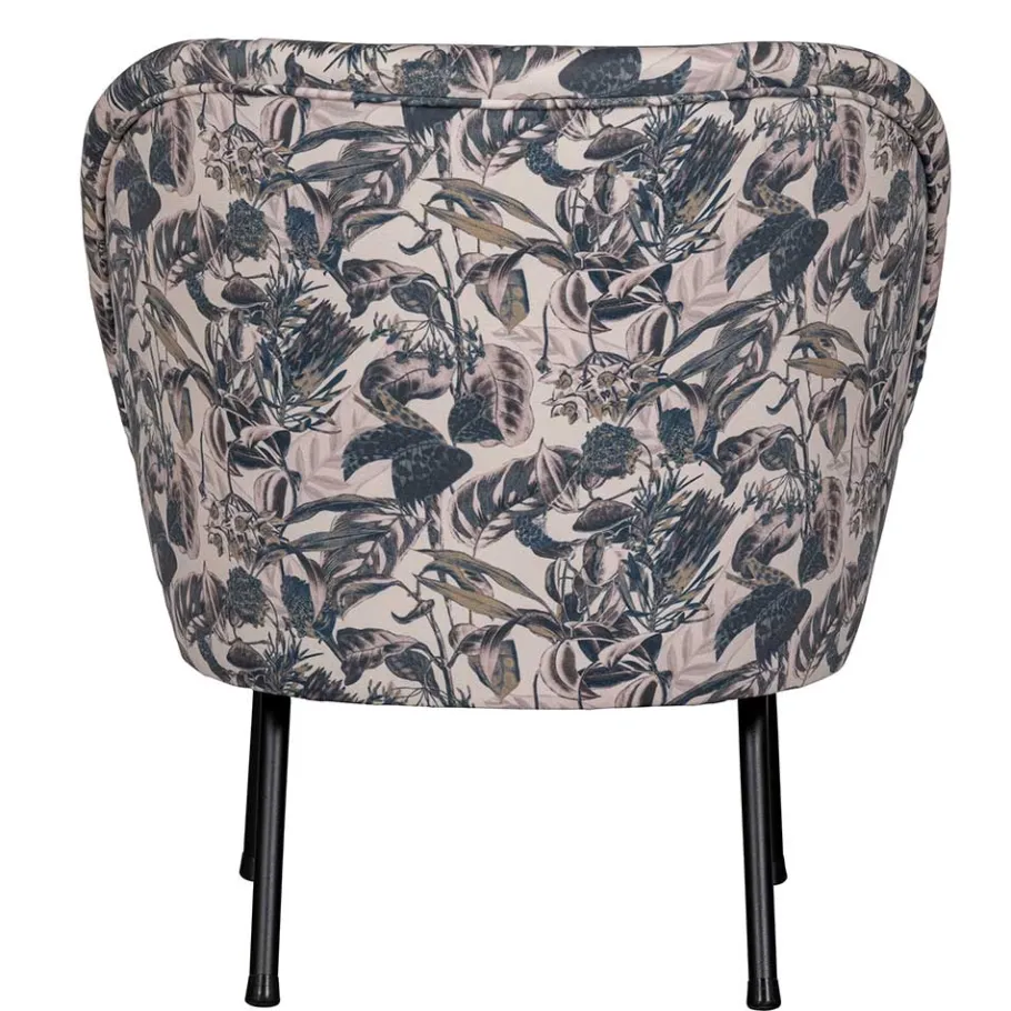 Best Wohnen Lounge Sessel aus Samt mit floralem Dessin - Rosco