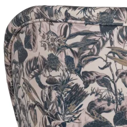 Best Wohnen Lounge Sessel aus Samt mit floralem Dessin - Rosco