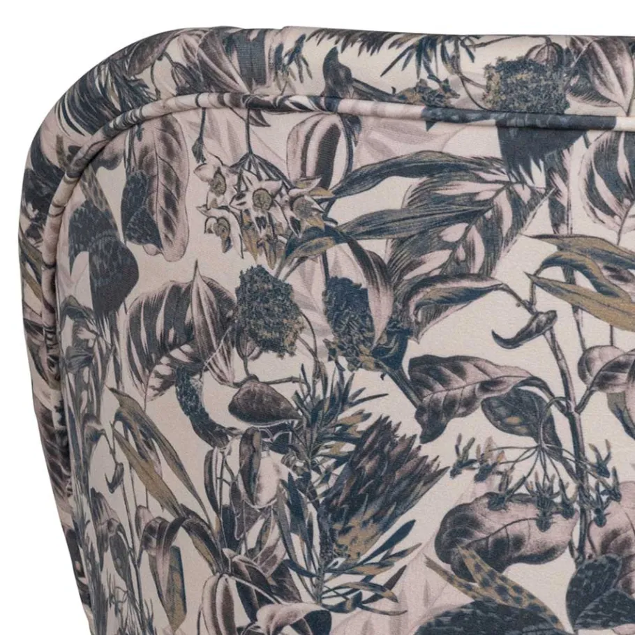 Best Wohnen Lounge Sessel aus Samt mit floralem Dessin - Rosco