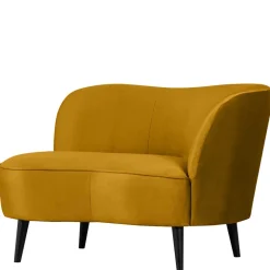 Best Wohnen Lounge Sessel in Ocker Gelb Samt - Srimanko