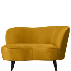 Best Wohnen Lounge Sessel in Ocker Gelb Samt - Srimanko