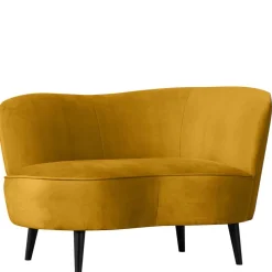 Best Wohnen Lounge Sessel in Ocker Gelb Samt - Srimanko