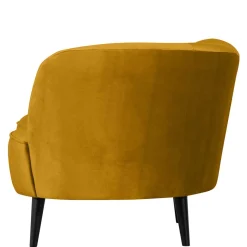 Best Wohnen Lounge Sessel in Ocker Gelb Samt - Srimanko