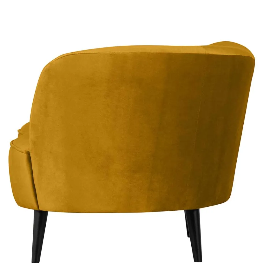 Best Wohnen Lounge Sessel in Ocker Gelb Samt - Srimanko