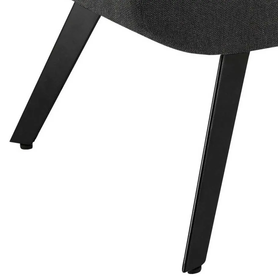 Best Wohnen Lounge Sessel mit Hocker in Anthrazit - Mook (zweiteilig)
