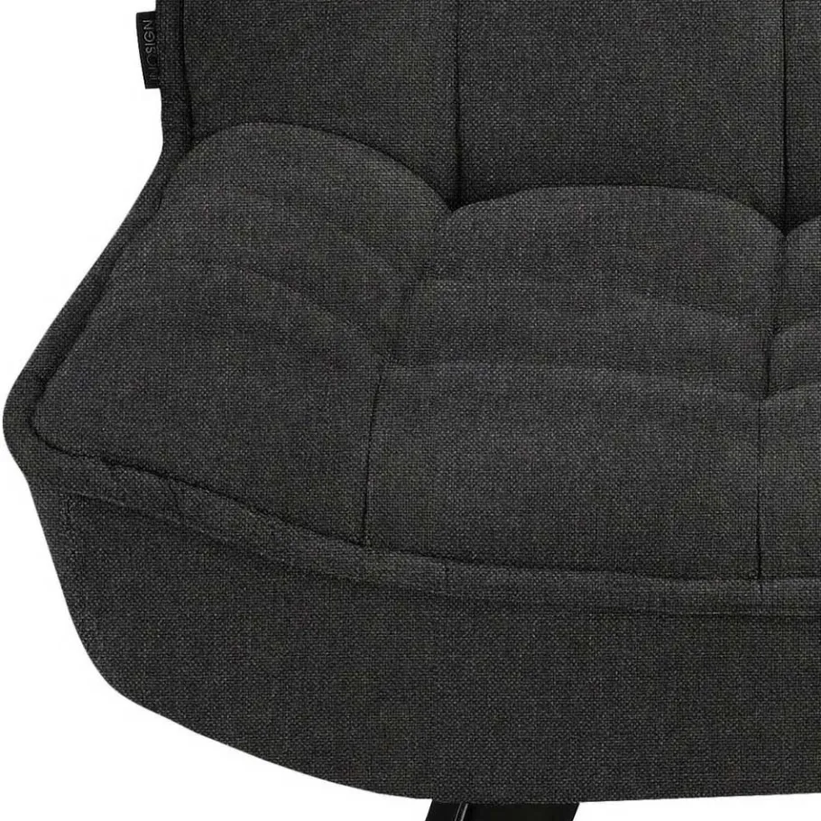 Best Wohnen Lounge Sessel mit Hocker in Anthrazit - Mook (zweiteilig)