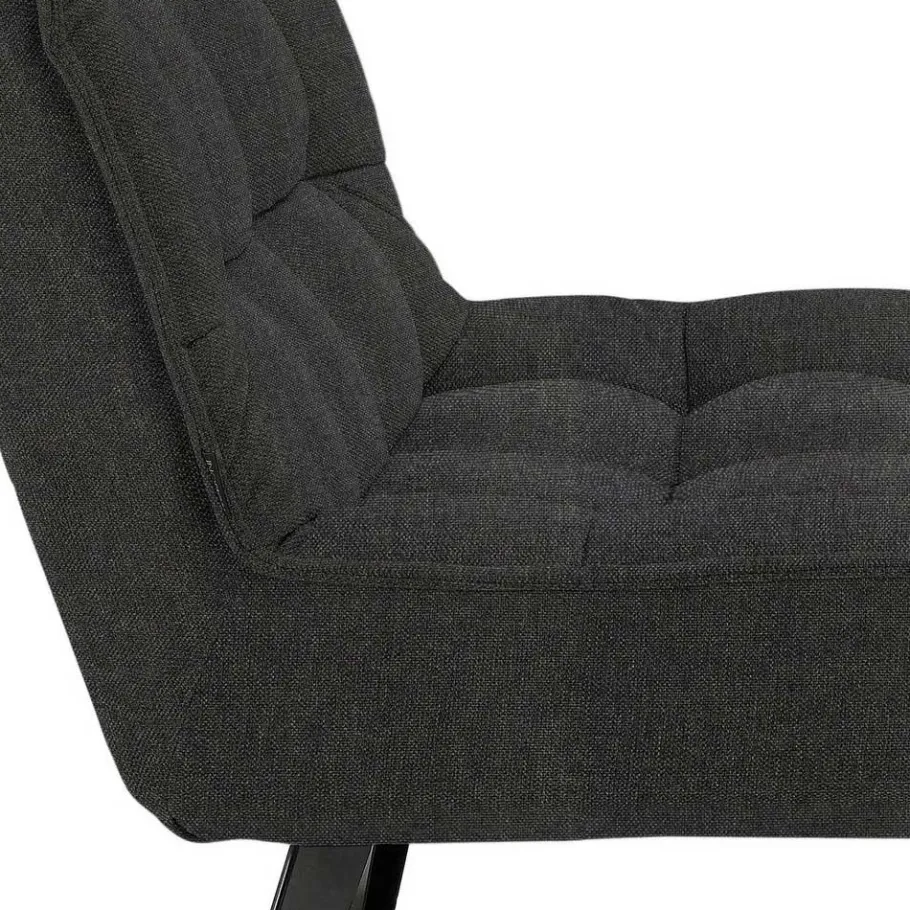 Best Wohnen Lounge Sessel mit Hocker in Anthrazit - Mook (zweiteilig)