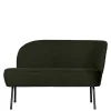 Best Wohnen Loungesofa aus Samt in Dunkelgrün - Arletta
