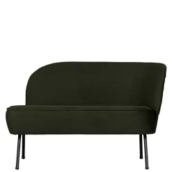 Best Wohnen Loungesofa aus Samt in Dunkelgrün - Arletta