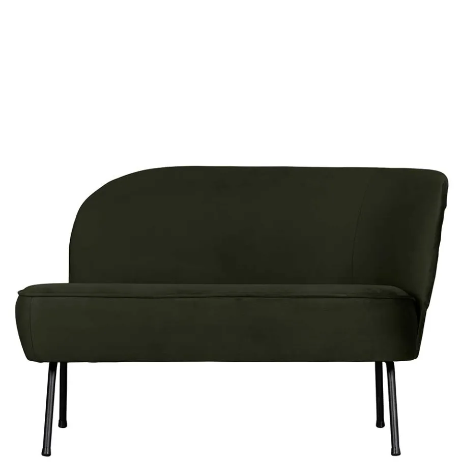 Best Wohnen Loungesofa aus Samt in Dunkelgrün - Arletta