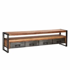 Clearance Wohnen Lowboard Mendoza aus Sheesham Massivholz