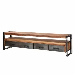 Clearance Wohnen Lowboard Mendoza aus Sheesham Massivholz